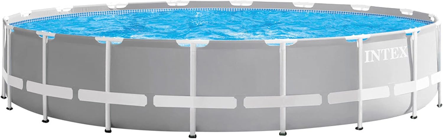 Intex piscine prism frame ronde tubulaire (ø)3,05 x (h)0,76m