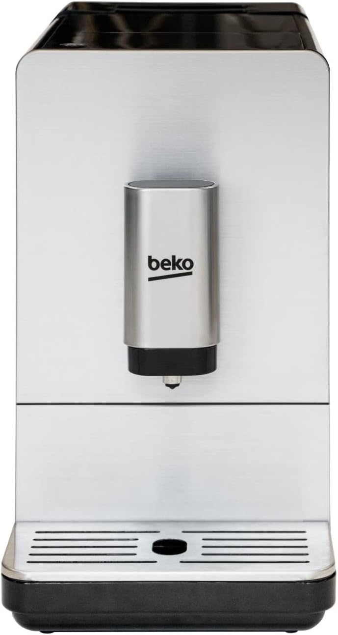 BEKO, Machine à café, expresso automatique, 1350 W / 19 bars, Capacité café : 125 g, Capacité eau : 1,4L, Système autonettoyant, 5 niveaux de broyage, Arrêt automatique, Façade Inox Brossé