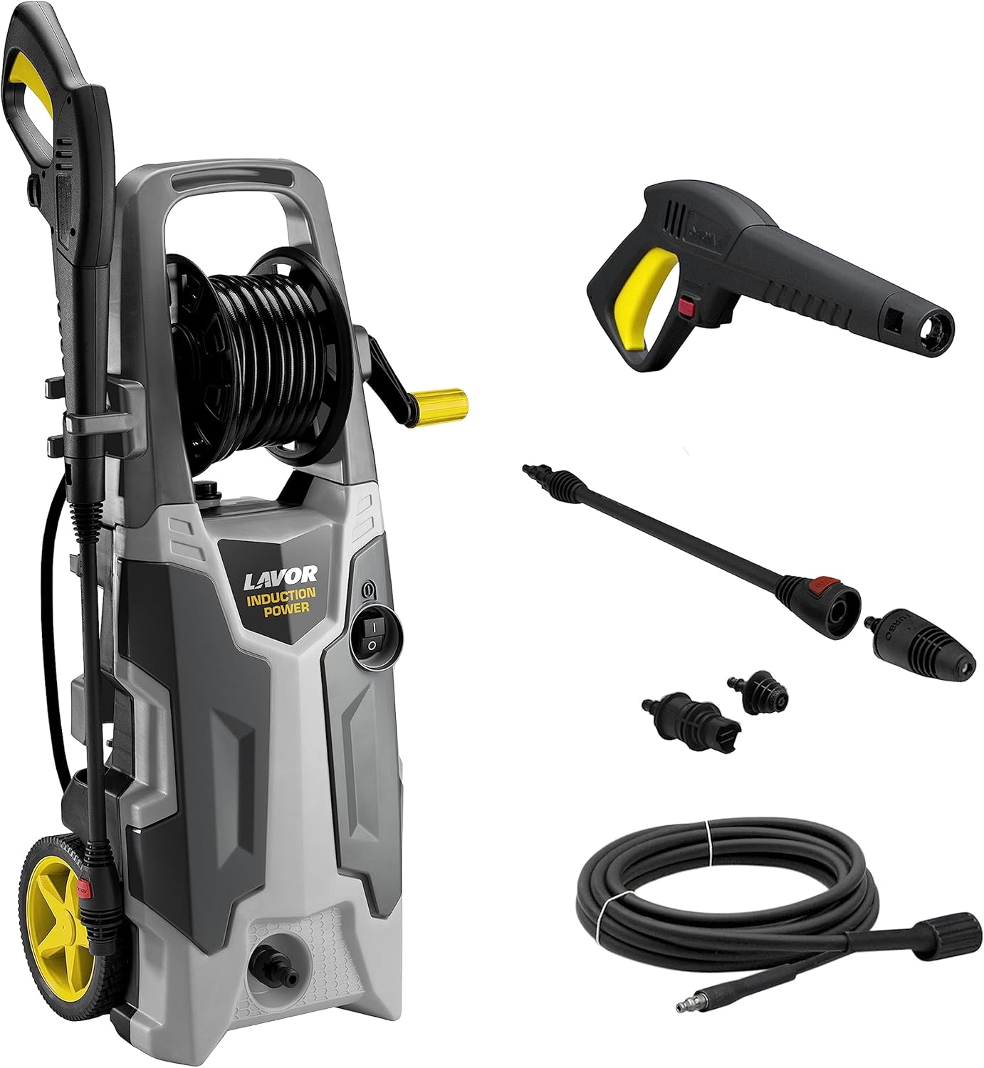 Lavor Nettoyeur Haute Pression Cruiser 160 Plus avec Moteur à Induction, Enrouleur en Pression, Puissance 160 Bar Max, Débit 390 l/h Max, Moteur 2200W