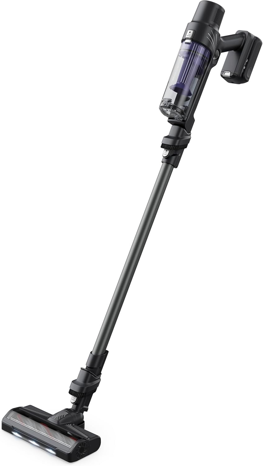 Rowenta X-Pert 7.60 Aspirateur Balai sans fil, Ultra Léger, Puissant 140W, Polyvalent, Autonomie 45min, Efficace tous Types de Sols RH6A33WO, Noir