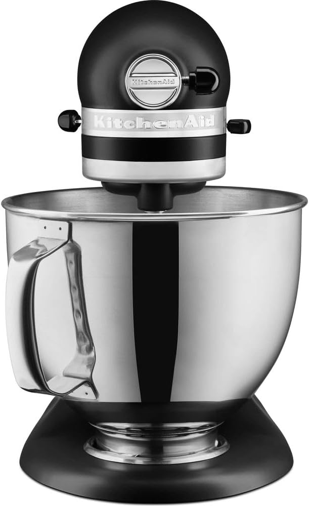 KitchenAid Robot Pâtissier I Artisan I Robot cuisine multifonctions à tête inclinable I Avec 4 accessoires I Bol de 4,8L | Crème