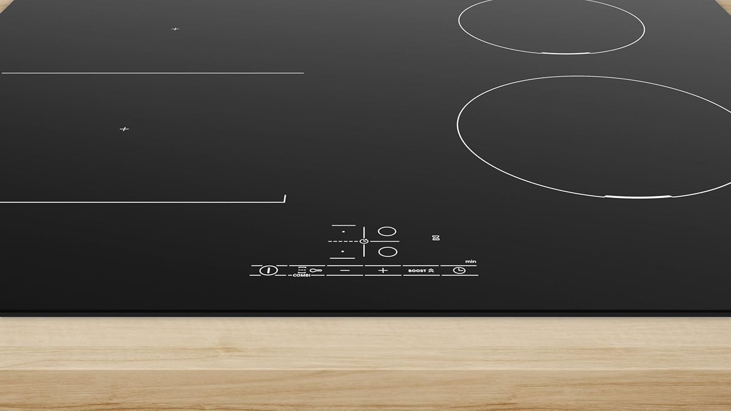 Bosch PUJ611BB5E, Série 4, Plaque induction, 3 feux, 60 cm, Noir, Sans cadre