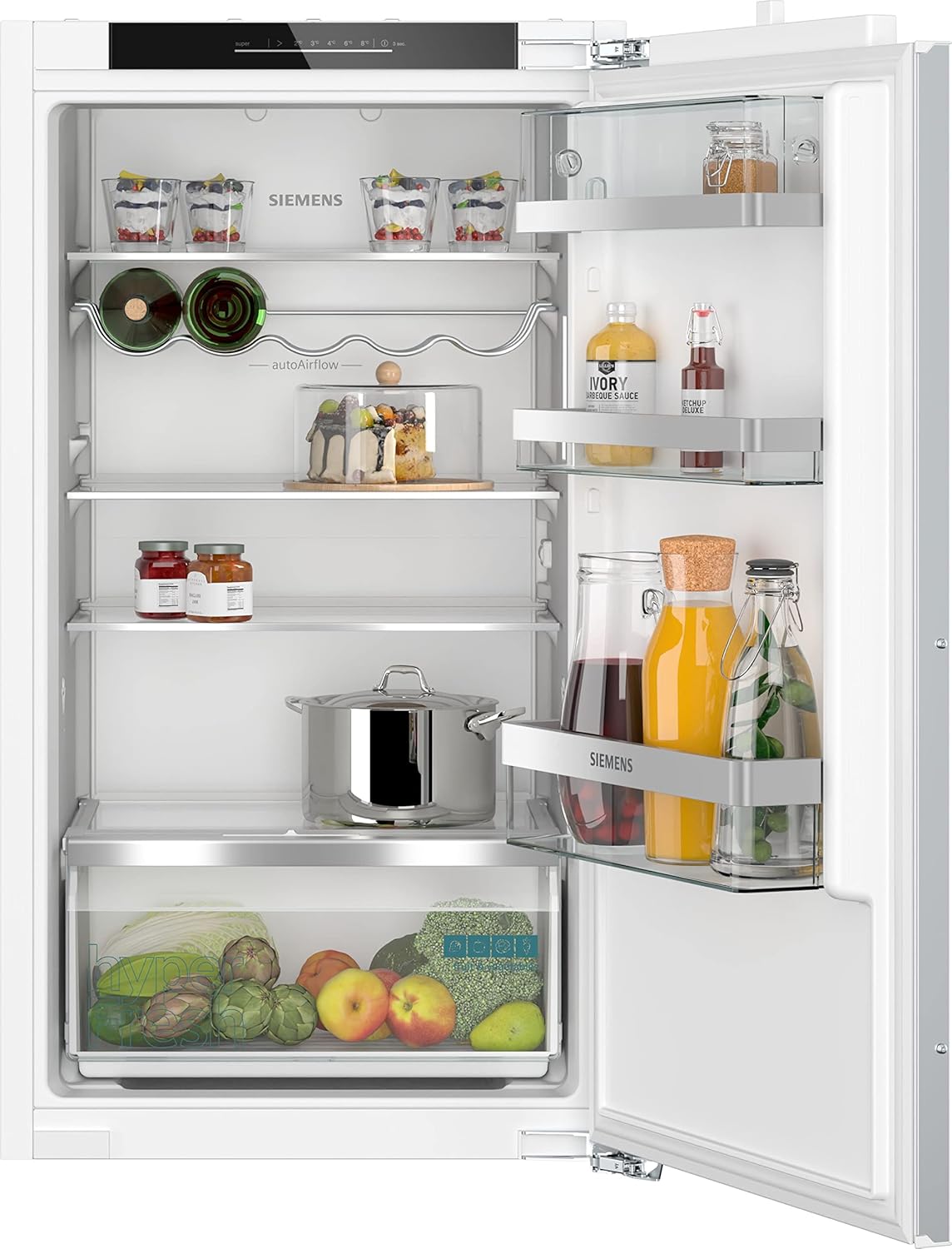 Siemens KI31RADD1 iQ500 - Réfrigérateur encastrable - 102,5 x 56 cm - 165 l - Fabriqué en Allemagne - Très silencieux, hyperFresh Box - Fraîcheur plus longue - Éclairage LED - SuperCooling -