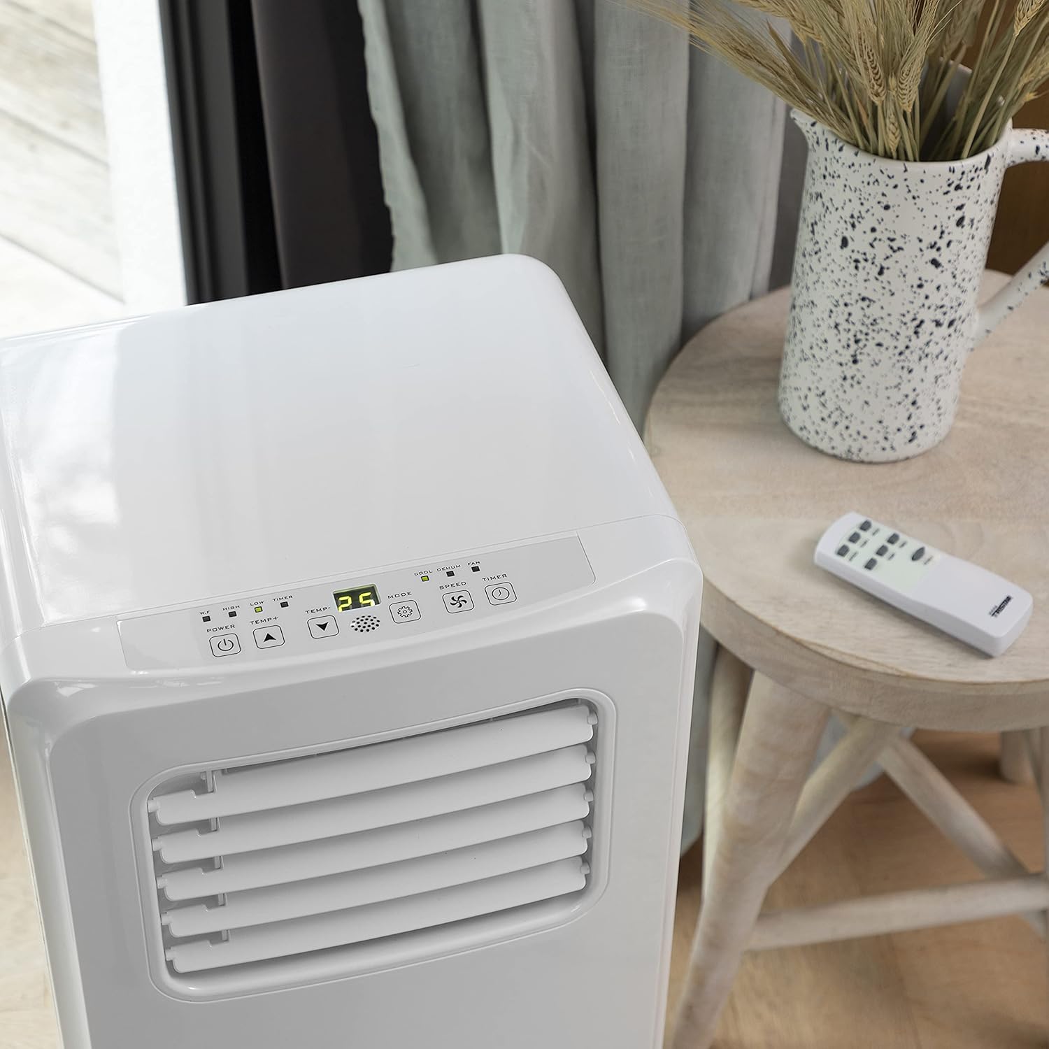 Climatiseur mobile Tristar AC-5560, 10 000 BTU et 2,9kw, fonctions refroidissement, déshumidification, ventilation et chauffage