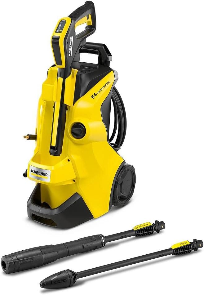 Kärcher Nettoyeur Haute Pression K 4 Power Control Flex Home, Pression : max. 130 bar, Débit : 420 l/h, Surface : 30 m²/h, Poids : 11,5 kg, Pistolet Haute Pression, Rotabuse, Lance, Home Kit