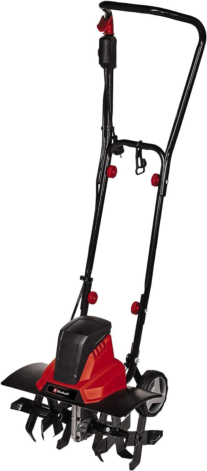 Einhell Motobineuse électrique GC-RT 1545 M (puissance de 1 500 W, moteur série, interrupteur de sécurité 2 points, débrayage anti-surcharge, guidon repliable, fraises de binage robustes)