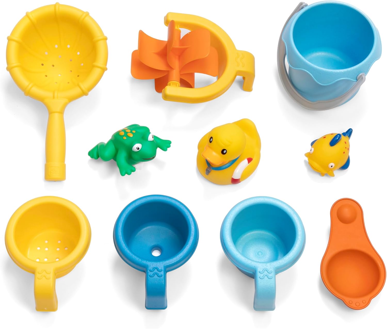 Step2 Rain Shower Splash Table d'eau avec 13 Accessoires - Bleu & Vert | Table Jeux d'eau | Table d’activité pour Le Jardin, Table Activité Eau | Table d'eau Extérieur
