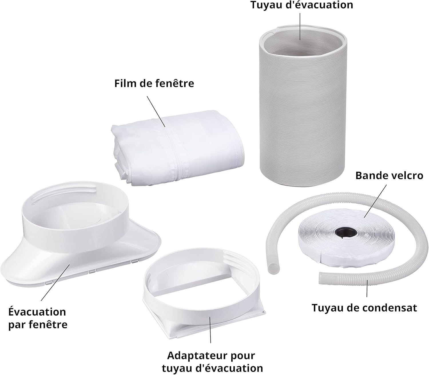 MEDION Smart Climatiseur Mobile P1002 (10000 BTU, 3-en-1, Refroidir, Déshumidification, Ventilation, jusqu'à 34m², kit de joint de fenêtre, mode sommeil, contrôle Wifi, Télécommande, Écran, MD 37733)