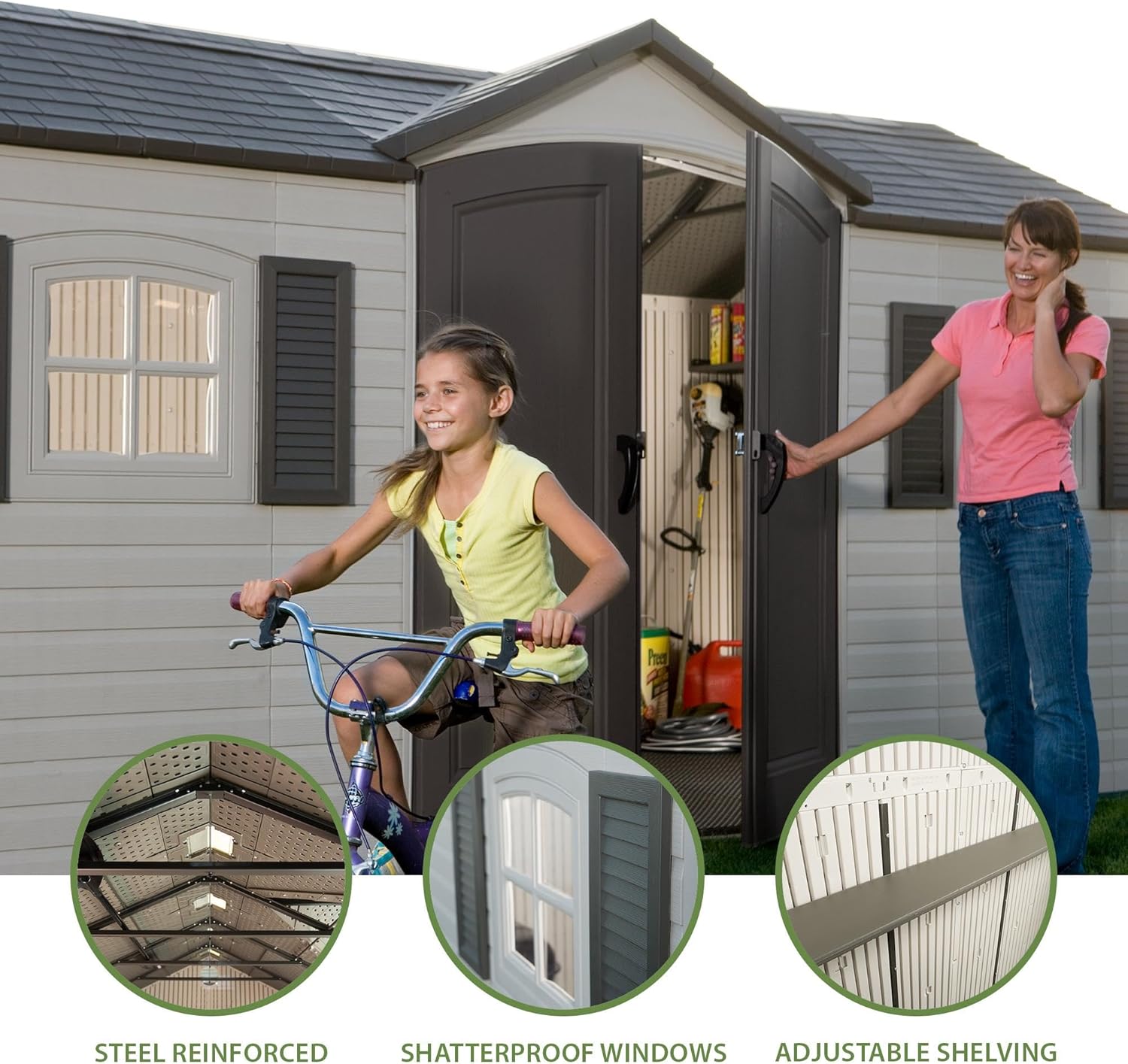 Lifetime Abri de Jardin Tan 132,7 x 204,4 x 227,9 cm