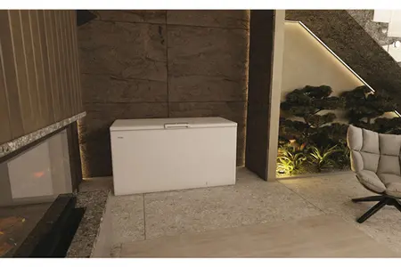 Haier - congélateur coffre HCE520E - Blanc