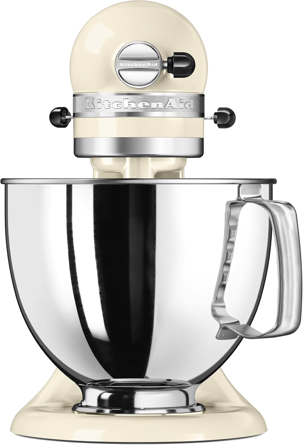 KitchenAid Robot Pâtissier I Artisan I Robot cuisine multifonctions à tête inclinable I Avec 4 accessoires I Bol de 4,8L | Crème