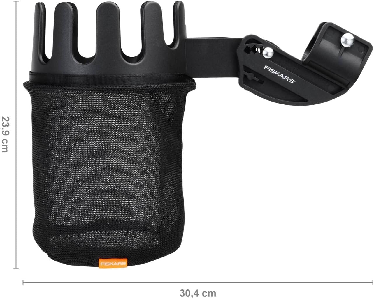Fiskars Coupe-Branches Multifonctions Télescopique, pour Bois vert et Rameaux, Revêtement antiadhésif, Lame en acier/manche en aluminium, longueur 2,4 - 4 m, noir/orange, UPX86, 1023624