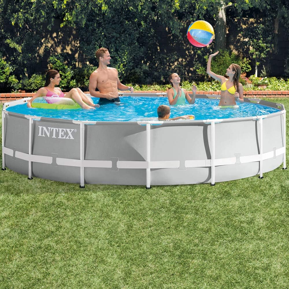 Intex piscine prism frame ronde tubulaire (ø)3,05 x (h)0,76m