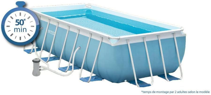 Intex piscine prism frame ronde tubulaire (ø)3,05 x (h)0,76m