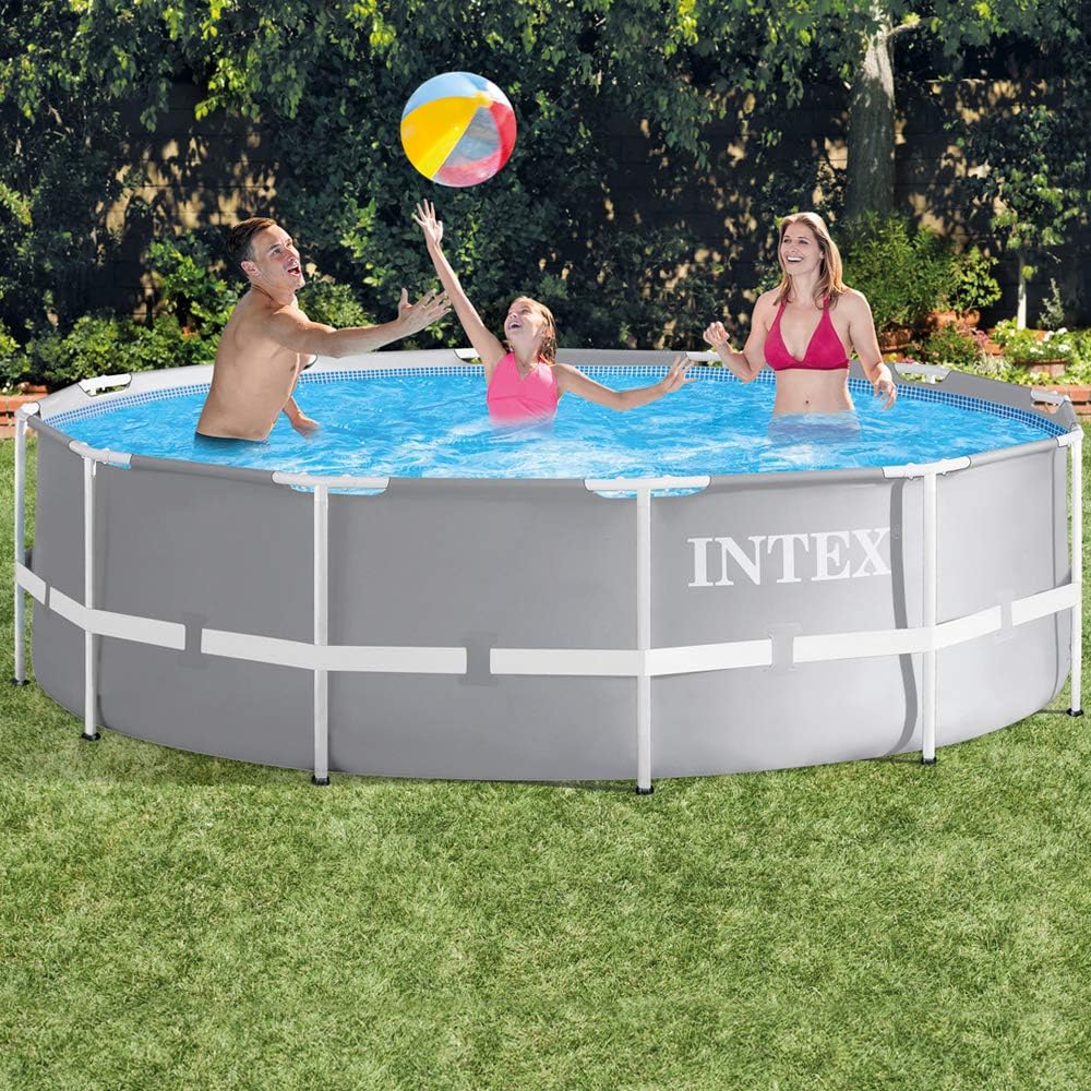 Intex piscine prism frame ronde tubulaire (ø)3,05 x (h)0,76m