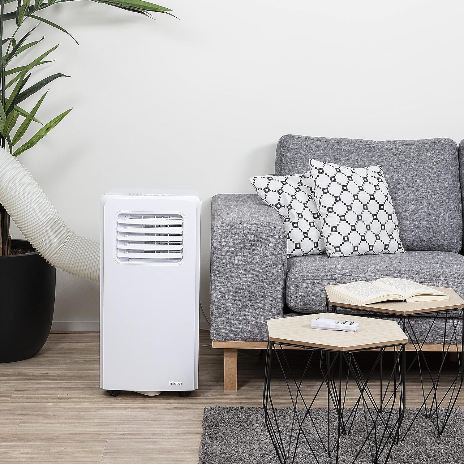 Climatiseur mobile Tristar AC-5560, 10 000 BTU et 2,9kw, fonctions refroidissement, déshumidification, ventilation et chauffage