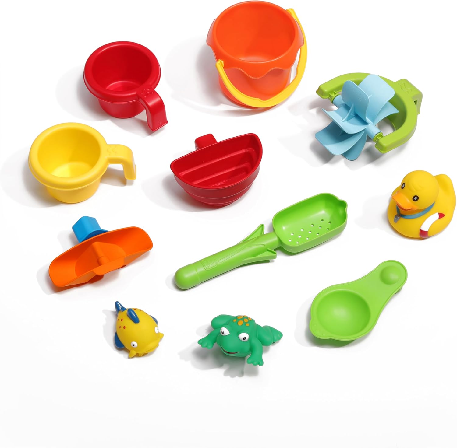 Step2 Rain Shower Splash Table d'eau avec 13 Accessoires - Bleu & Vert | Table Jeux d'eau | Table d’activité pour Le Jardin, Table Activité Eau | Table d'eau Extérieur