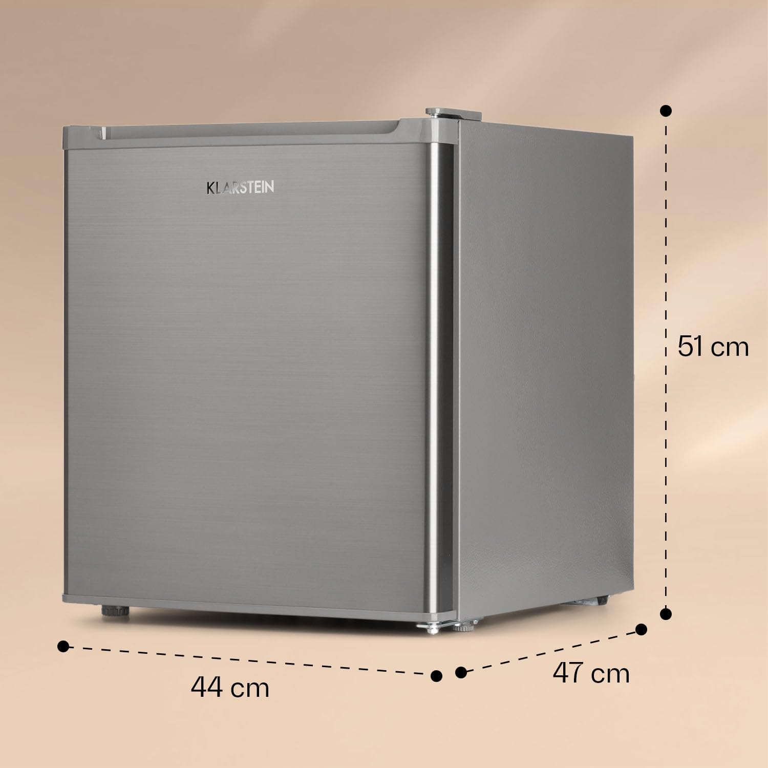 Klarstein Mini Congelateur Armoire, Petit Congélateur pour la Chambre et la Maison, Mini congélateur 33L, Congelateur Petite Taille avec Etagère, Econome en Energie, Appareil à glaçons et Grattoir