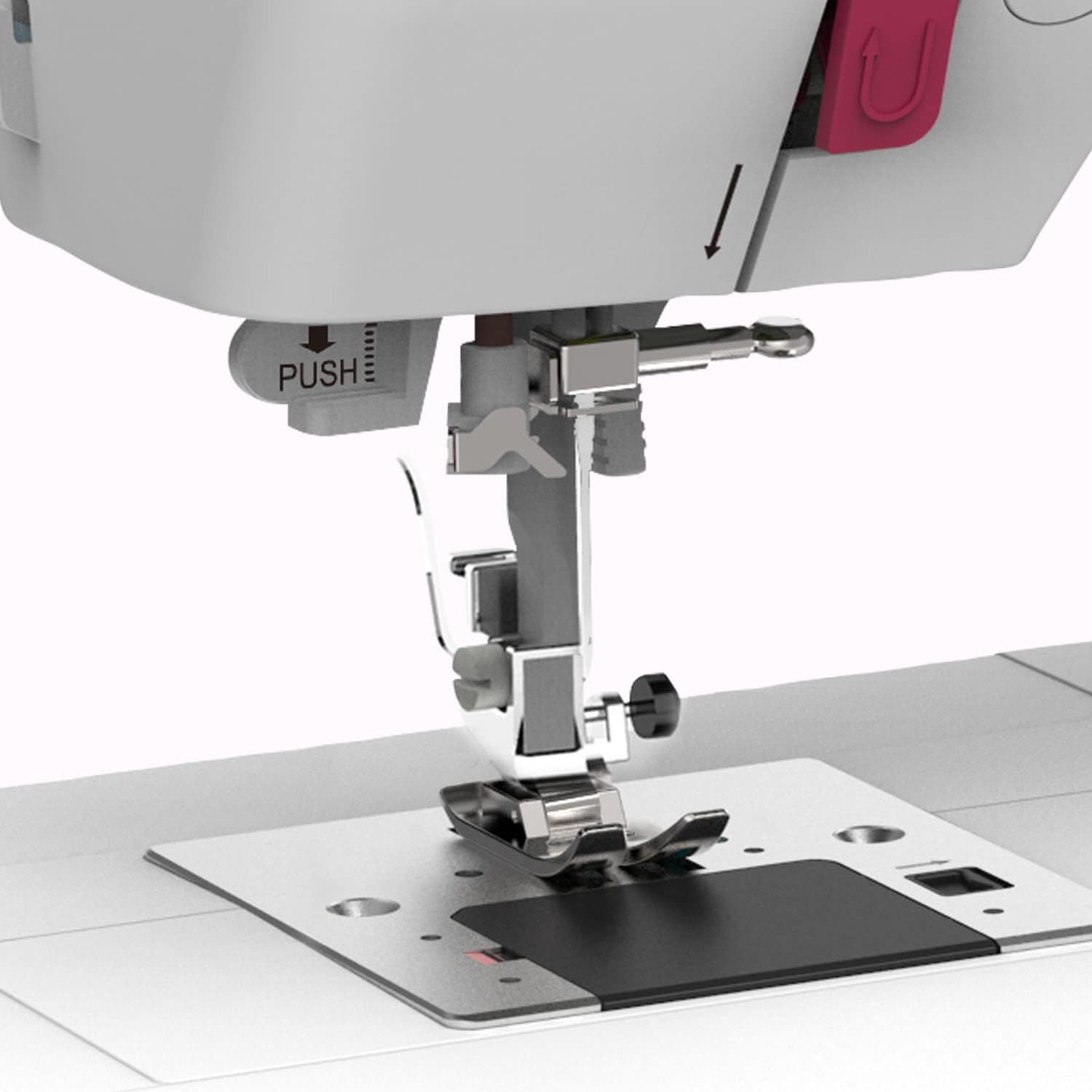 Bernette Sew&GO8 Machine à coudre ordinateur avec 197 programmes de couture, bras libre, écran multifonction, couture, patchwork, matelassage, White