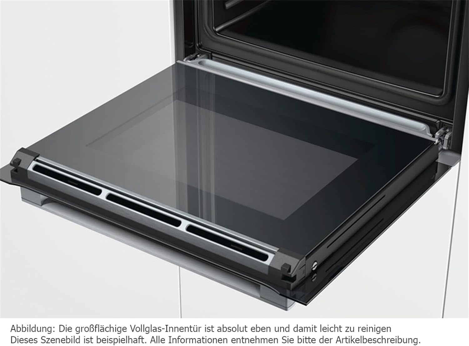 Bosch HBF133BR0 Série 2 - Four encastrable - 60 x 60 cm - Accessoire de nettoyage EcoClean Direct - Cuisson Air chaud 3D sur 3 niveaux en même temps - Écran LED - Chauffage rapide - Sécurité enfant