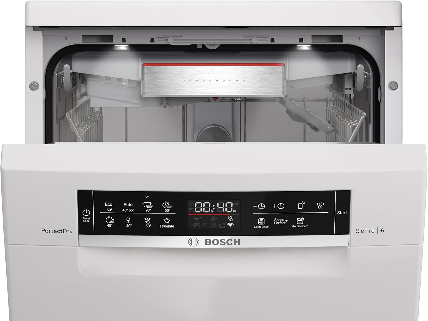 Bosch SPS6YMW14E, Série 6, Lave-vaisselle 45cm, Pose-libre, Blanc