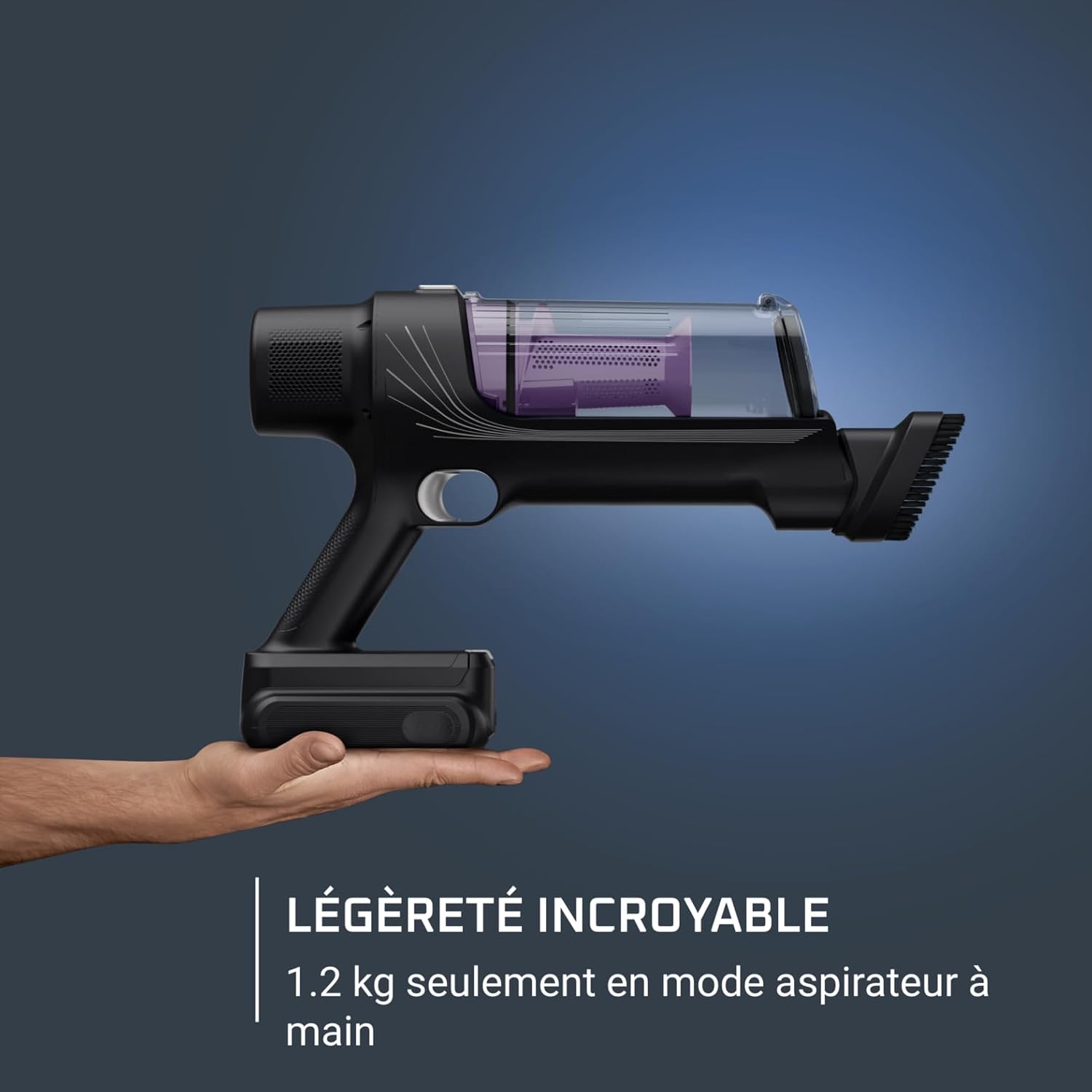 Rowenta X-Pert 7.60 Aspirateur Balai sans fil, Ultra Léger, Puissant 140W, Polyvalent, Autonomie 45min, Efficace tous Types de Sols RH6A33WO, Noir