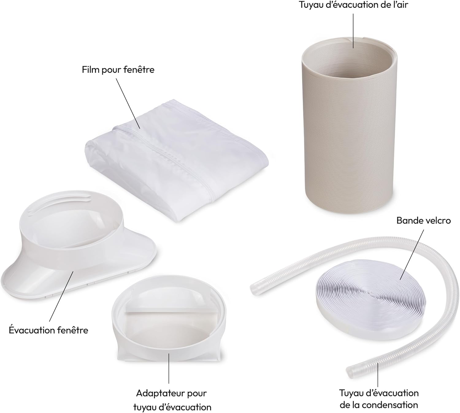 MEDION Smart Climatiseur Mobile P1002 (10000 BTU, 3-en-1, Refroidir, Déshumidification, Ventilation, jusqu'à 34m², kit de joint de fenêtre, mode sommeil, contrôle Wifi, Télécommande, Écran, MD 37733)