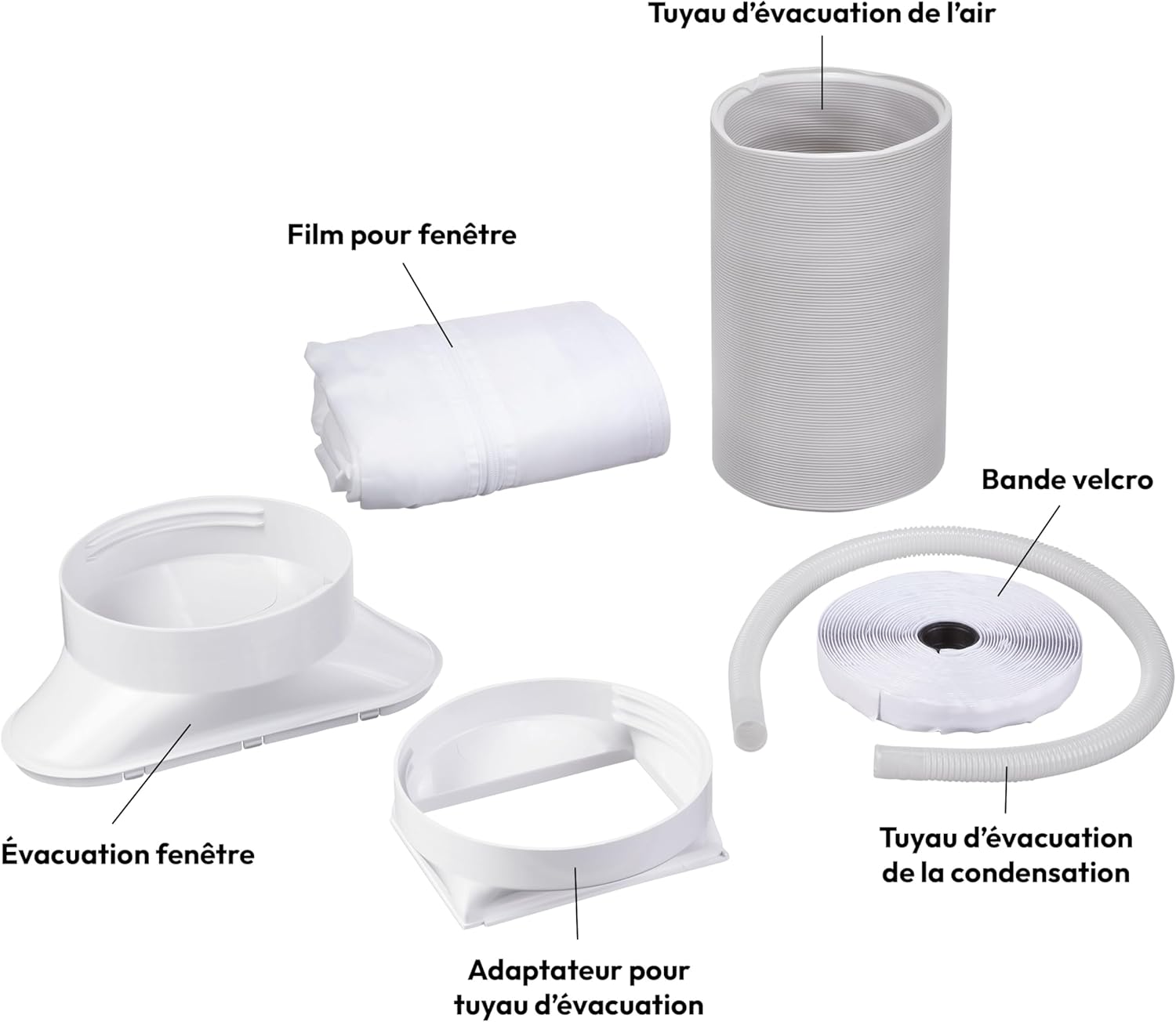 MEDION Smart Climatiseur Mobile P1002 (10000 BTU, 3-en-1, Refroidir, Déshumidification, Ventilation, jusqu'à 34m², kit de joint de fenêtre, mode sommeil, contrôle Wifi, Télécommande, Écran, MD 37733)