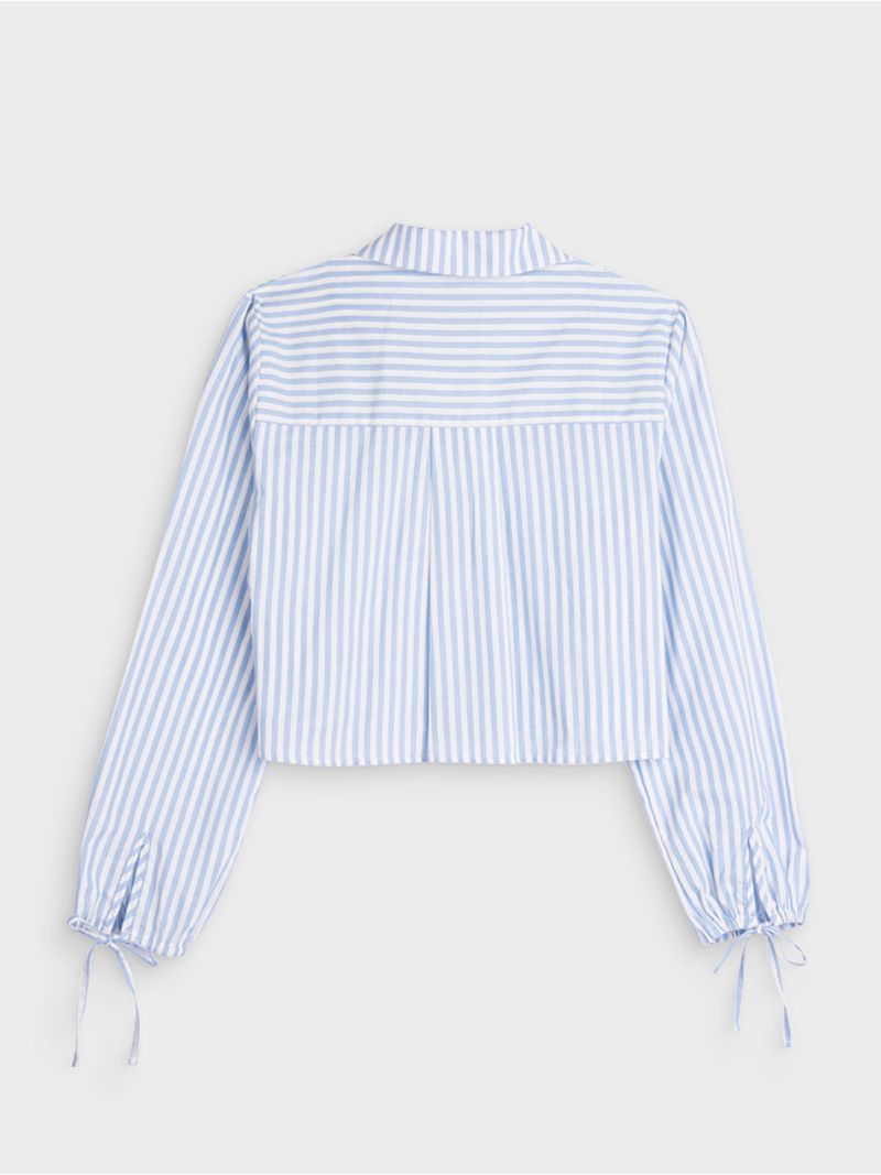 Camisa Manga Larga A Rayas para Mujer 02940