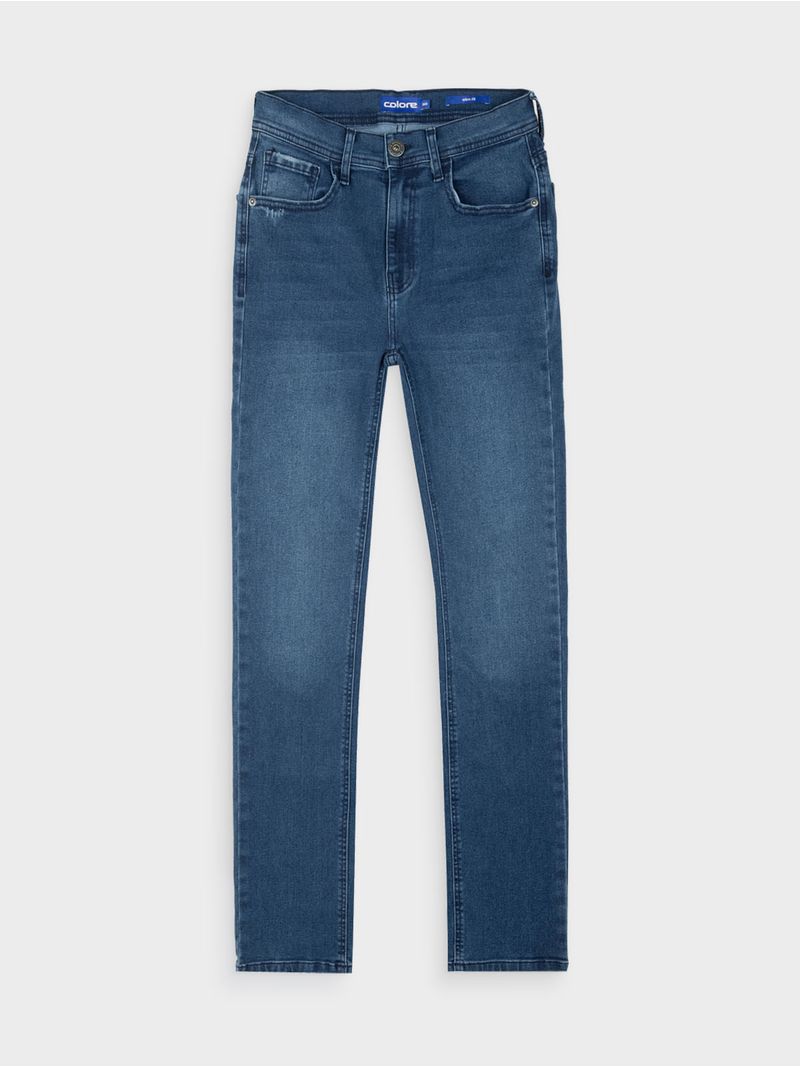 Jean Slim Fit Unicolor para Hombre 13519
