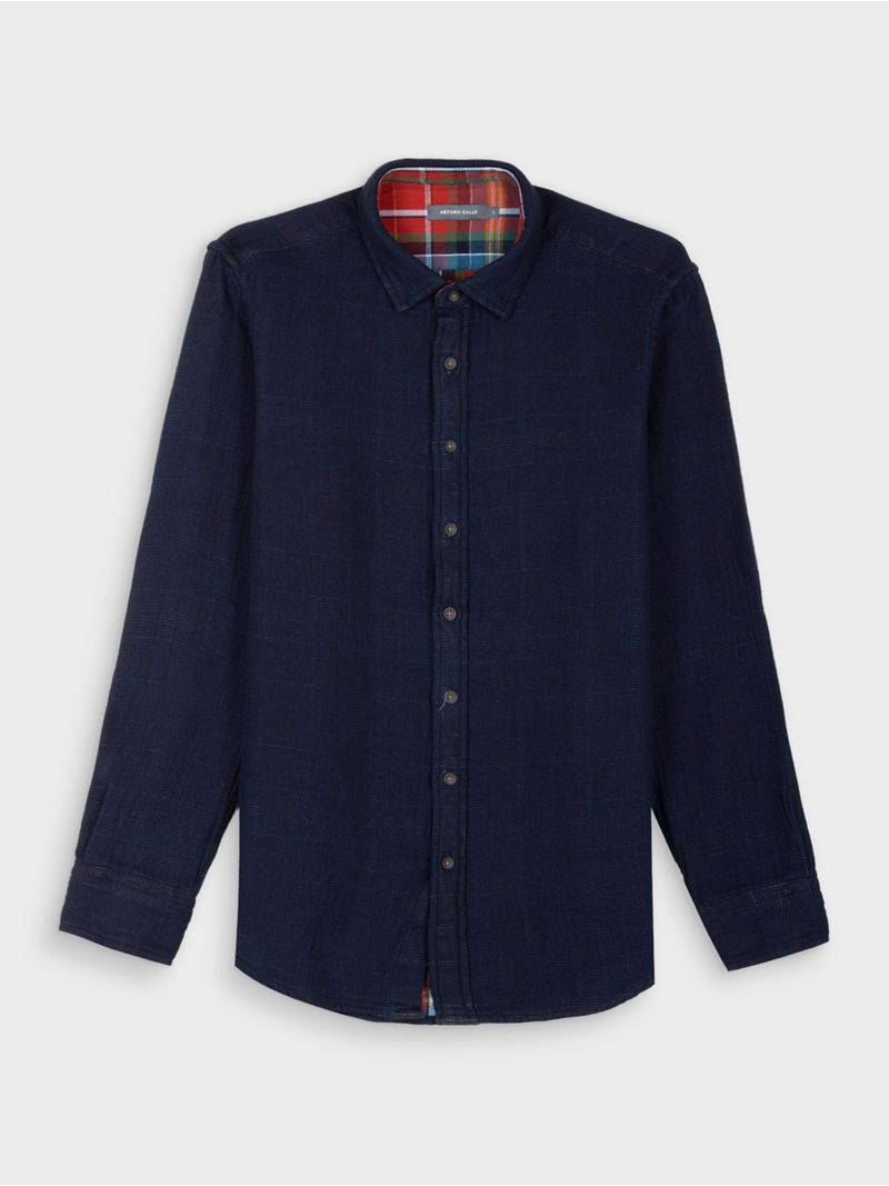 Camisa Denim Manga Larga para Hombre 38639