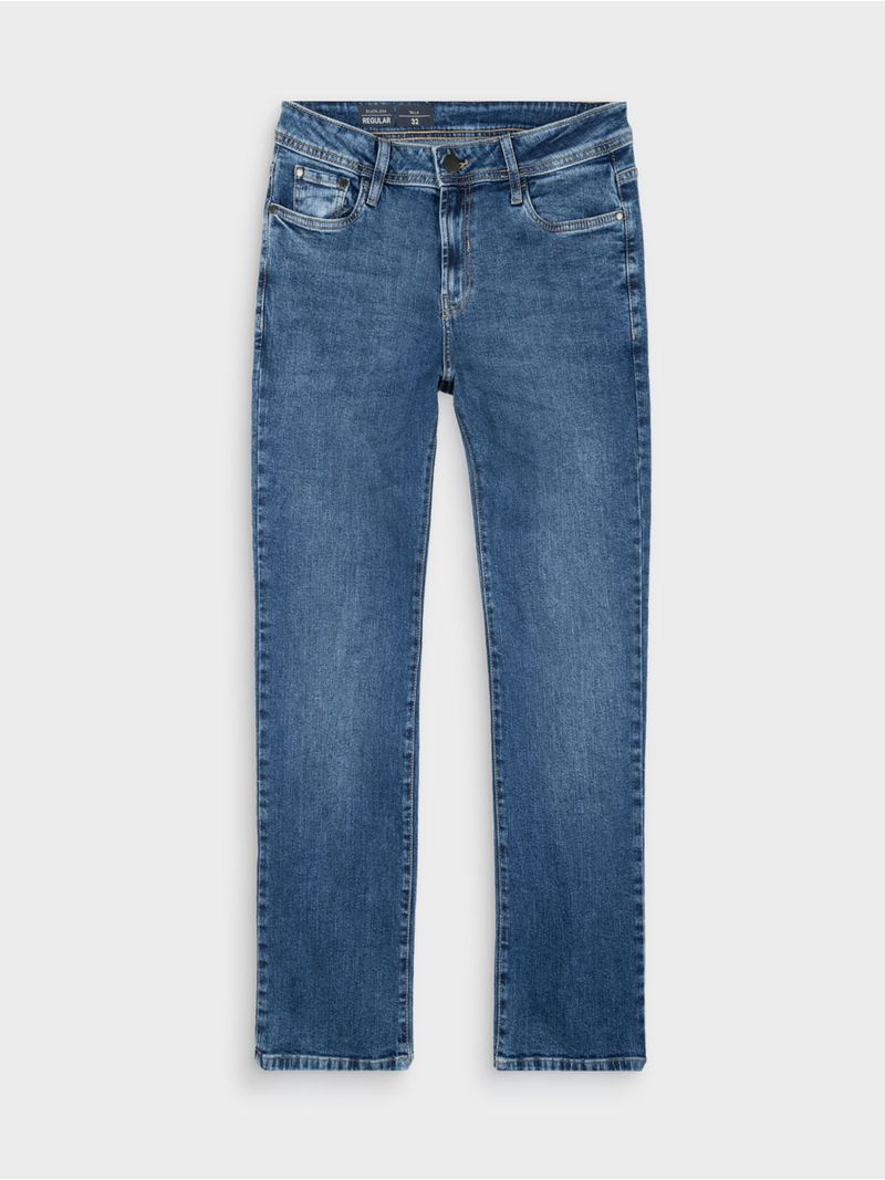 Jeans Regular de Algodón para Hombre 44042