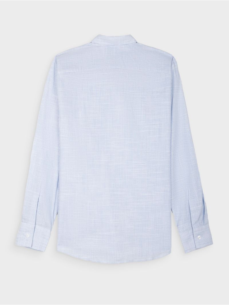 Camisa Casual de Rayas Manga Larga para Hombre 13100