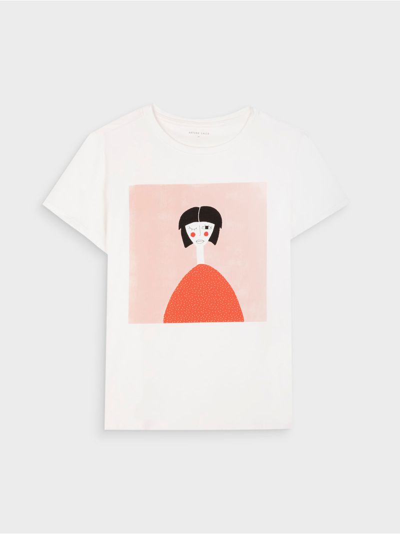 Camiseta Estampada para Mujer 40420