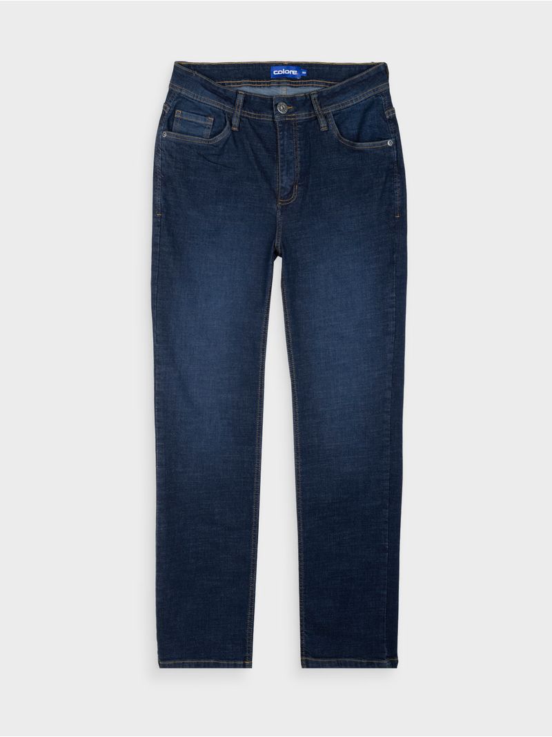 Jean Regular Fit Unicolor para Hombre 13758