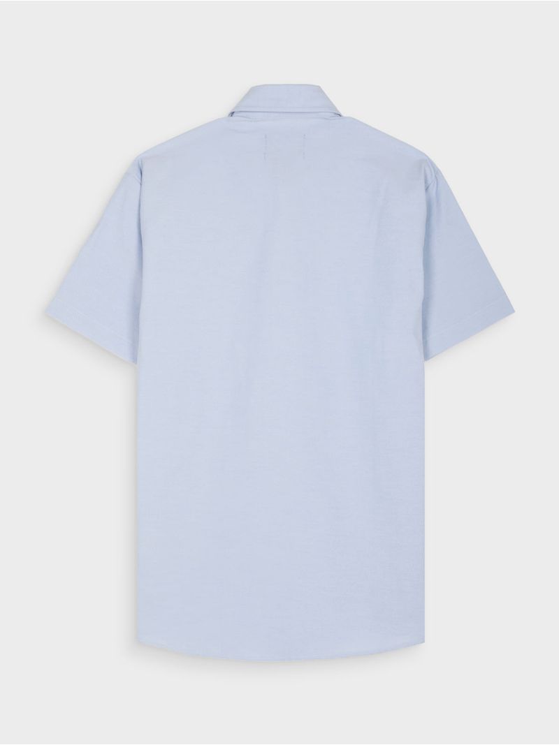 Camisa Unicolor Manga Corta para Hombre 13117