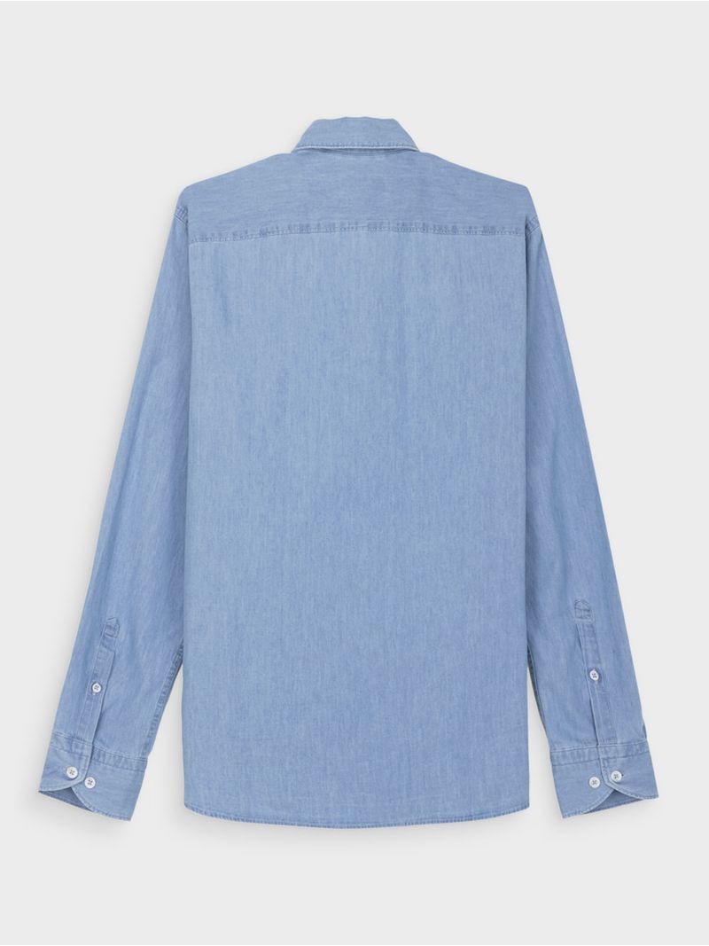 Camisa en Jean Semi Slim para Hombre 46321