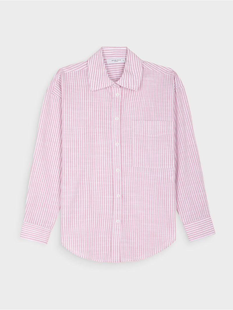 Camisa Manga Larga con Estampado A Rayas 40941