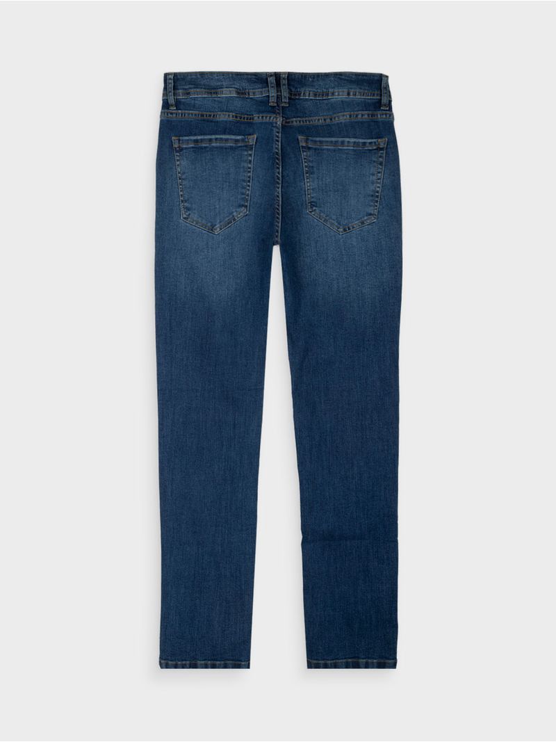 Jean Slim Fit Unicolor para Hombre 13712