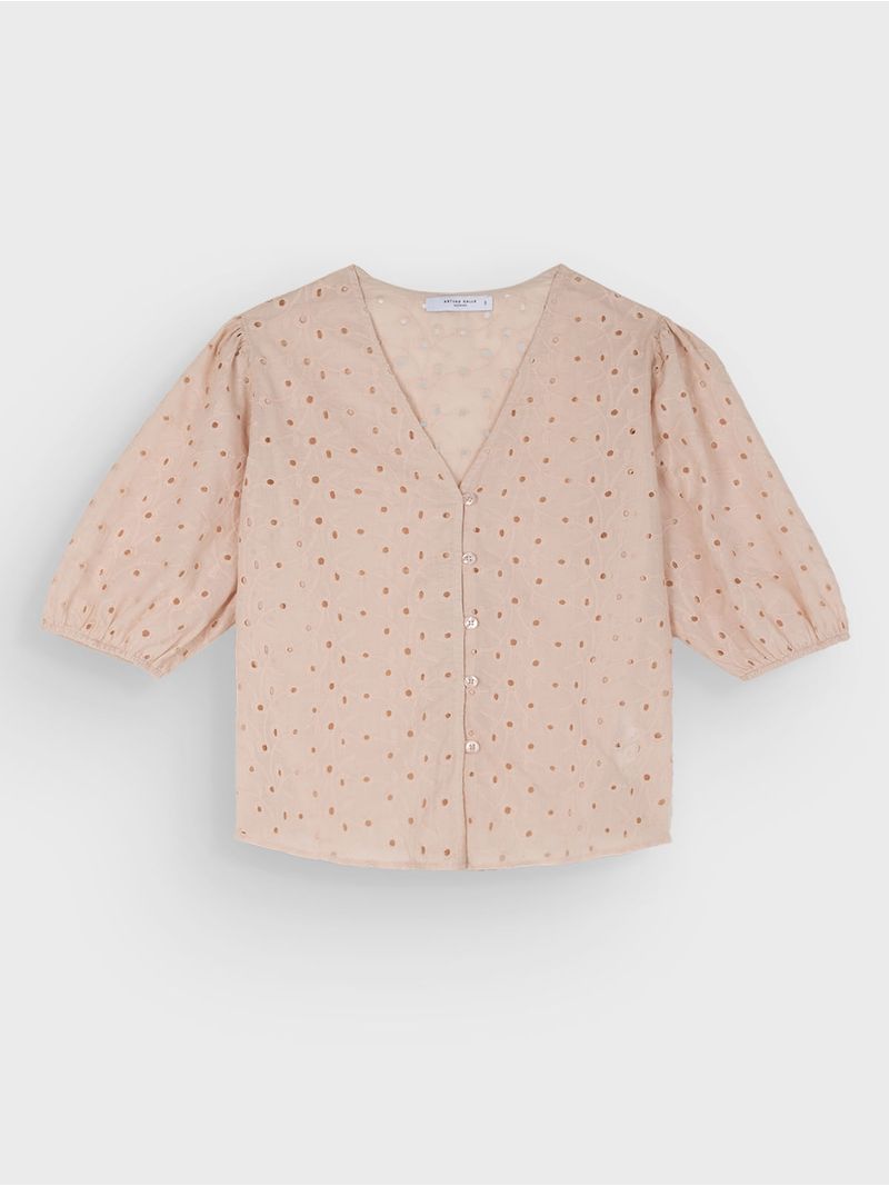 Blusa Escote en V para Mujer 38239