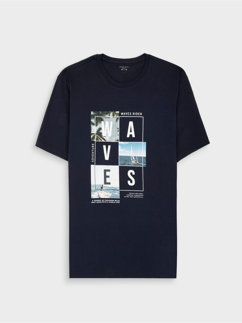 Camiseta Cuello Redondo para Hombre 45513