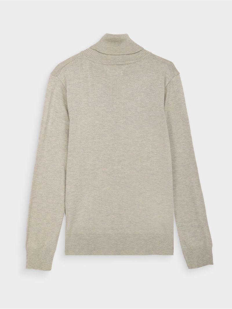 Suéter Unicolor Cuello Tortuga Slim Fit para Hombre 44247