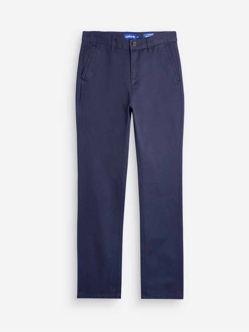 Pantalón Unicolor Regular Fit para Hombre 12338