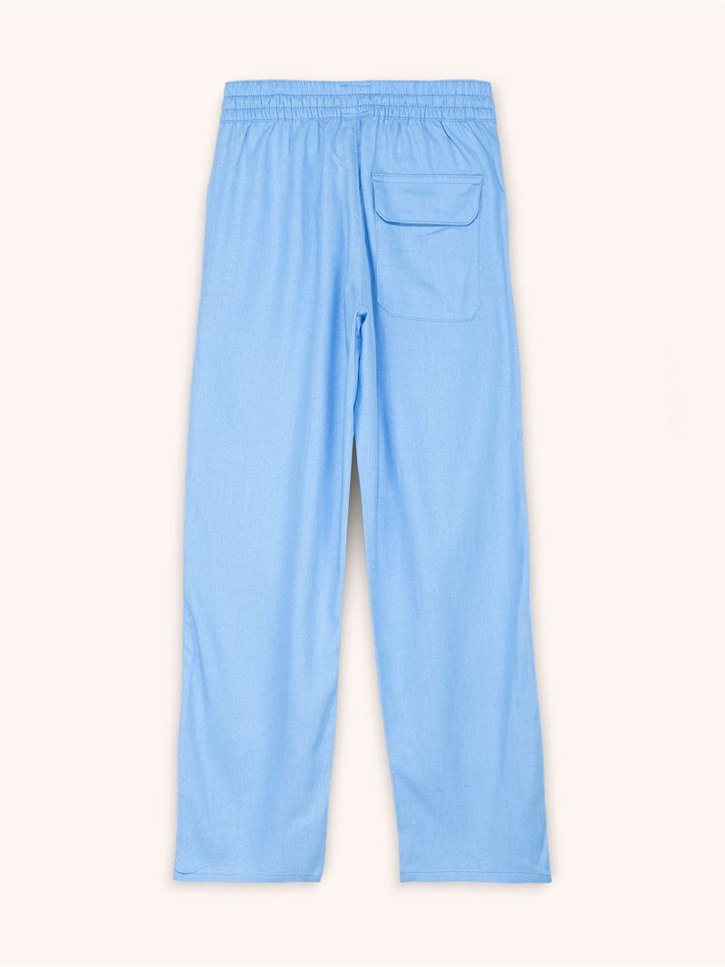 Pantalón Unicolor de Lino para Niño 13966