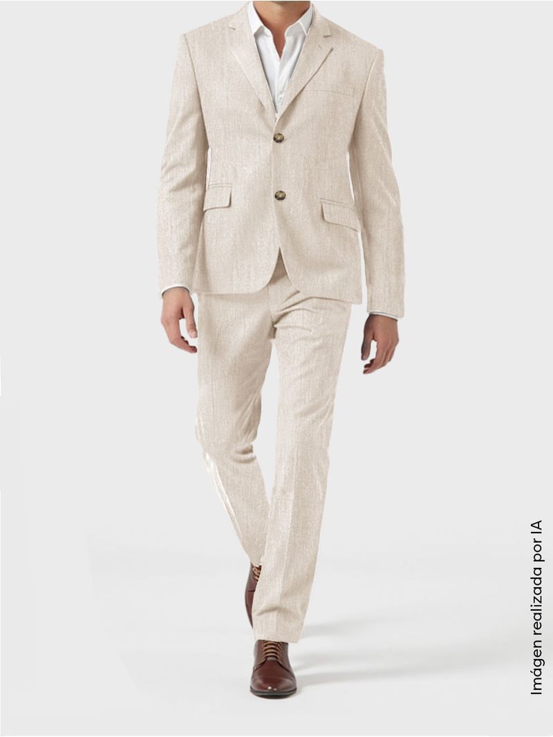 Traje en Lino Semi Slim Fit para Hombre 46910