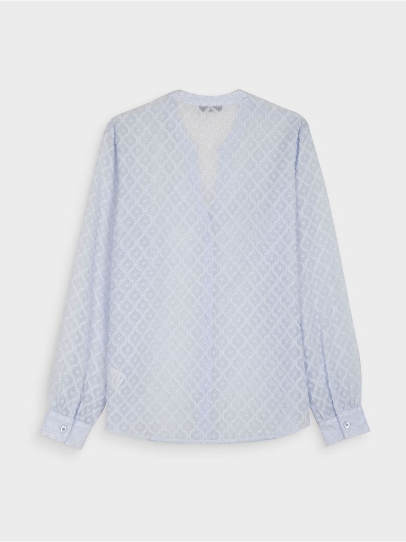 Blusa Manga Larga Unicolor para Mujer 42430