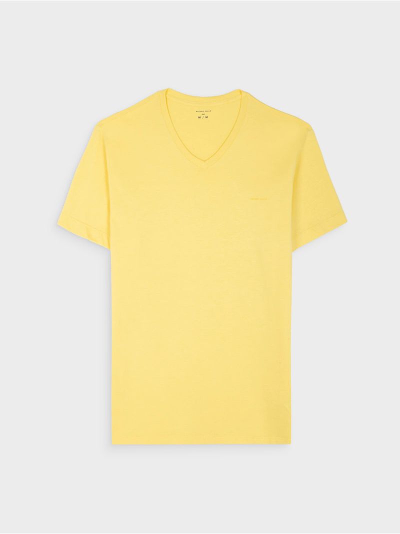Camiseta Unicolor Slim Fit para Hombre 42717