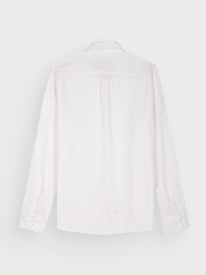 Camisa Lino Manga Larga para Hombre 38472