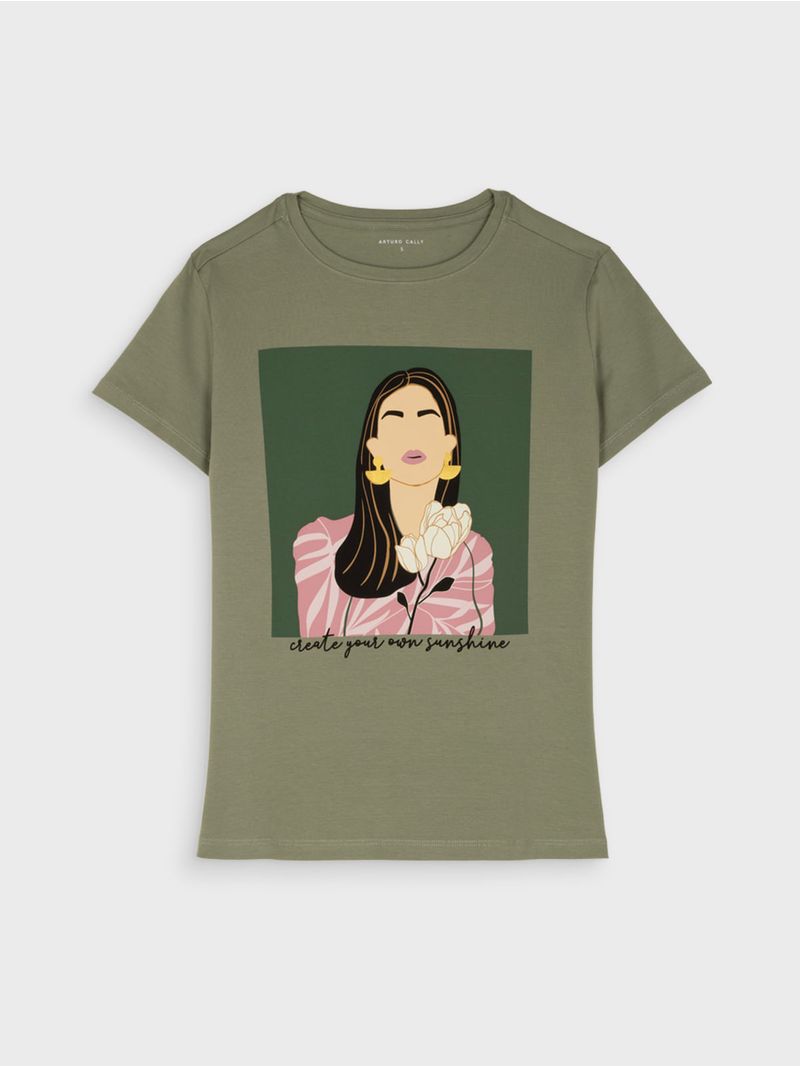Camiseta Estampada para Mujer 42472