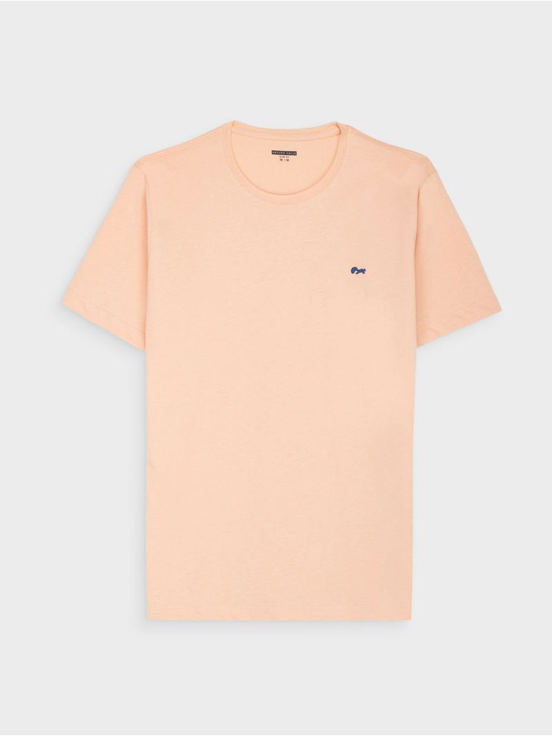 Camiseta Unicolor en Algodón para Hombre 44813